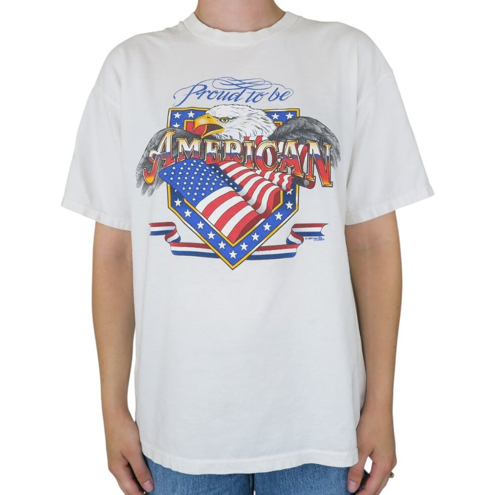 Vintage 90s Proud to be American Eagle T-Shirt
